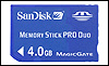 Sandisk MS PRO Duo 4GB