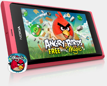 Angry Birds สำหรับ Nokia N9 รูปแบบพิเศษเฉพาะชาวโนเกีย Angry Birds Free with Magic