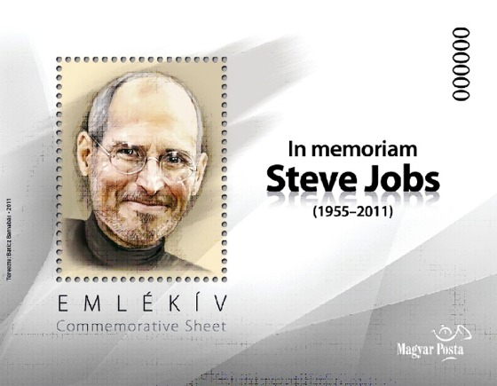 ไปรษณีย์ในประเทศฮังการีเอาใจสาวกออกแสตมป์ภาพ Steve Jobs เพื่อเป็นที่ระลึก 5,000 ชุดเท่านั้น