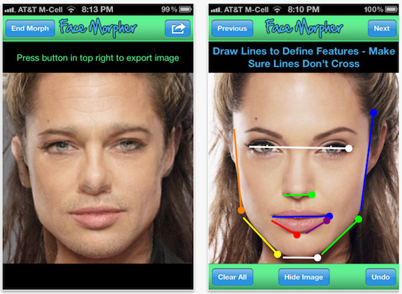 Appfree!! อยากรู้ใบหน้าเราถ้าไปบวกกับคนดังแล้วจะเป็นอย่างไรมาดูกันกับ Face Morph แจกฟรีบน iPhone