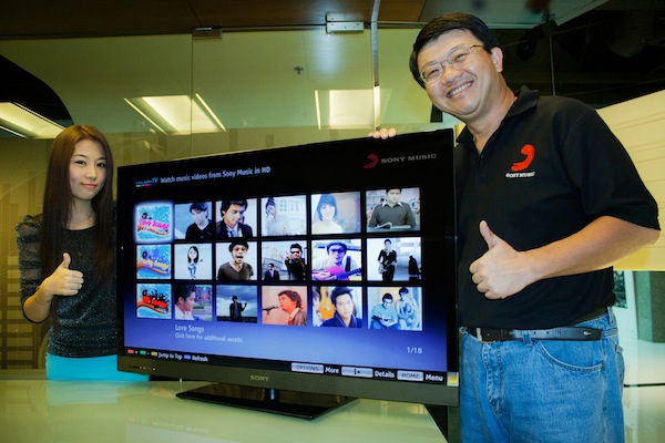 Sony Music เผยโฉมดิจิตอลมิวสิครูปแบบใหม่ จับมือ Sony Thai มอบความบันเทิงผ่านอินเตอร์เน็ตทีวี
