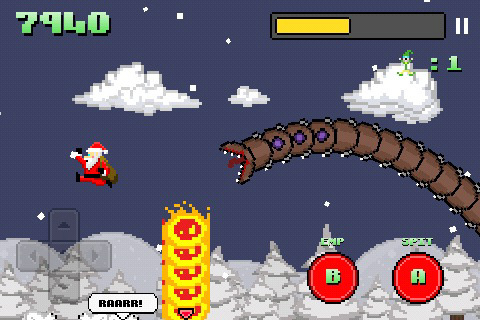 Super Mega Worm Vs Santa