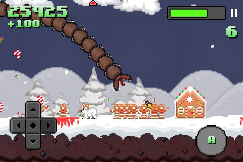 Super Mega Worm Vs Santa