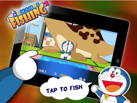 Appfree!! มาช่วยโดราเอมอนตกปลากับเกมน่ารักสนุกๆ Doraemon Fishing 2 ฟรีบน iPhone,iPad และ Android