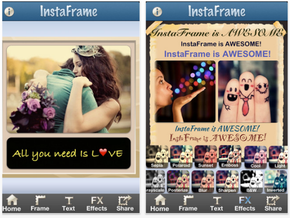 Appfree!! จับรูปใส่กรอบเจ๋งๆกับ Instaframe แอพแต่งกรอบรูปก่อนอัพขึ้น Instagram ฟรีบน iPhone