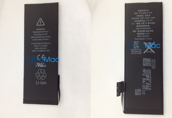 ภาพหลุด!! แบตเตอรี่ iPhone 5 มีขนาดสูงกว่าเดิม ความจุเพียง 1440 mAh (จะใช้งานได้นานแค่ไหน ??)