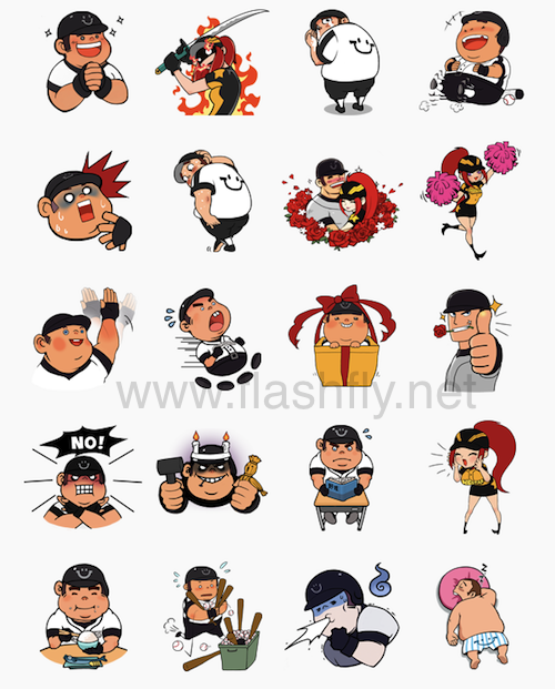 LINE แจกสติ๊กเกอร์ฟรี 3 แบบใหม่แล้ววันนี้ทั้ง Truemove H,กันตนา และเกม LINE Homerun Battle Burst