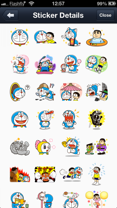 LINE วางจำหน่ายสติ๊กเกอร์ 5 แบบใหม่ มีสติ๊กเกอร์ของวิเศษ Doraemon มายั่วแฟนๆ