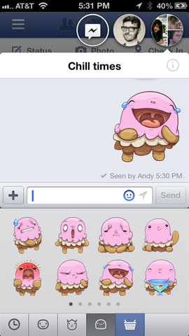 Facebook ปล่อยอัพเดทเวอร์ชั่น 6.0 สำหรับ iPhone และ iPad ใช้งาน Chat Heads และสติ๊กเกอร์