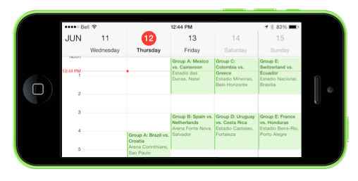 วิธีเพิ่มตารางแข่งขันฟุตบอลโลก 2014 บน iPhone และ iPad แบบง่ายสุดๆใน 3 คลิก