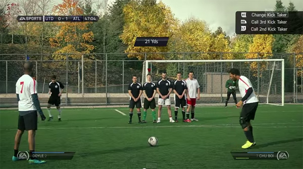 อย่างเนียน!! สุดยอดคลิปเมื่อเกมฟุตบอล FIFA 15 กลายเป็นคนจริงๆ (ชมคลิป)