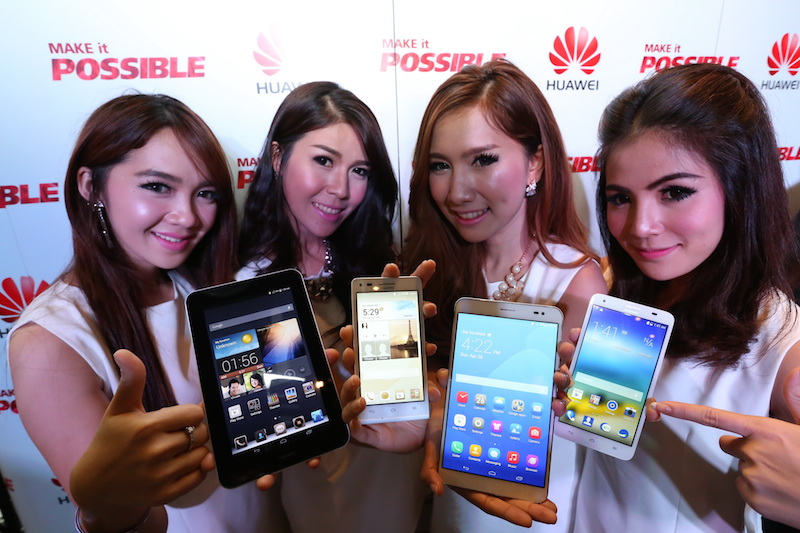 HUAWEI เผยโฉมสมาร์ทโฟนและแท็บเล็ต 4 รุ่นล่าสุดสู่ตลาดเมืองไทย