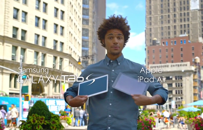 Samsung ปล่อยคลิปกัด iPad Air ด้วย Galaxy Tab S อีกรอบ ด้วยการนำไปให้คนนิวยอร์กบนท้องถนนได้สัมผัส (ชมคลิป)