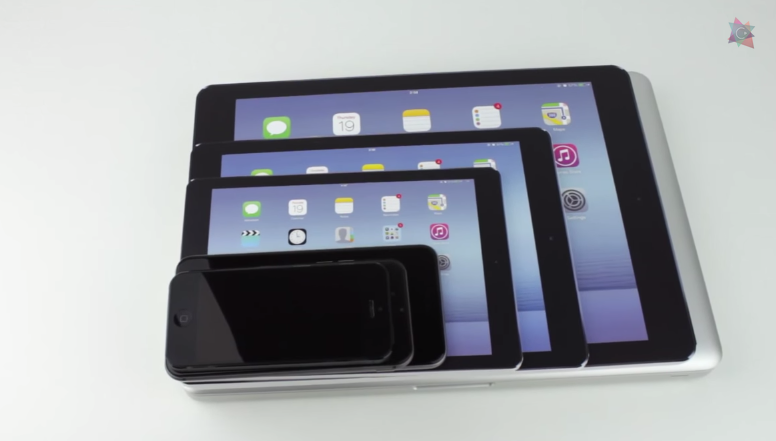 ชมคลิปนำ iPad Air Plus หรือ iPad Pro หน้าจอ 12.2 นิ้วมาเทียบขนาดกับ iPhone และ iPad รุ่นปัจจุบัน
