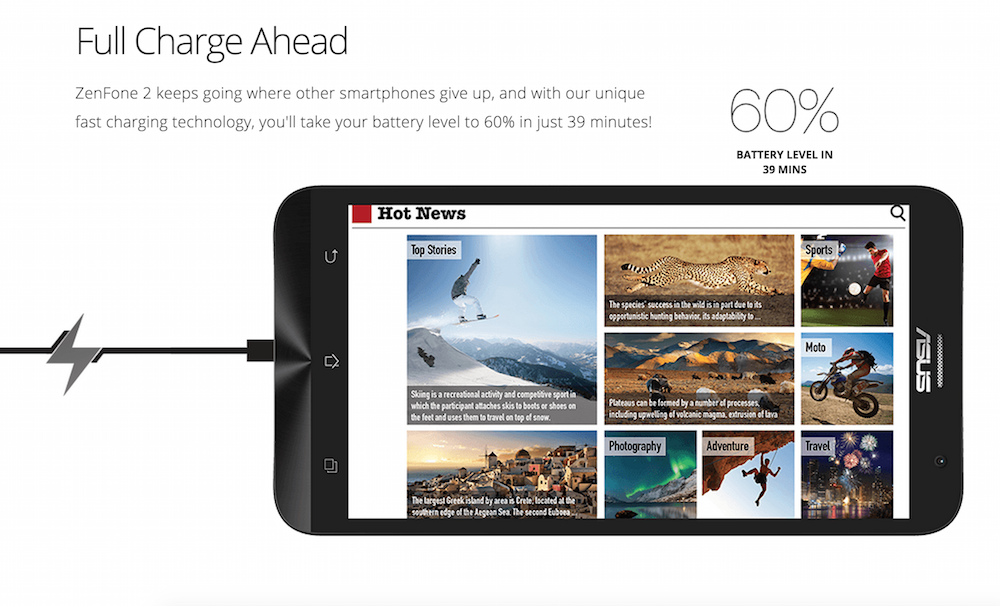 มาดูกันว่า ASUS Zenfone 2 ที่มาพร้อมเทคโนโลยี BoostMaster ชาร์จแบตเตอรี่เร็วกว่ารุ่นอื่น 2 เท่าจะแรงแค่ไหน