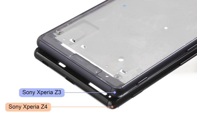 ชมภาพหลุดชิ้นส่วน Xperia Z4 ล่าสุด เปรียบเทียบความแตกต่างของโครงสร้างกับ Xperia Z3 แบบมุมต่อมุม