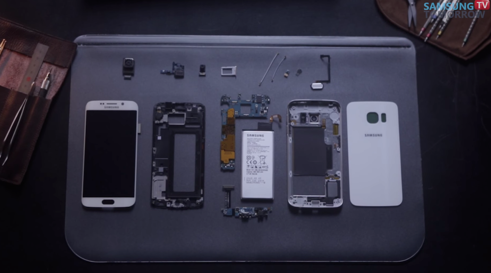 Samsung โชว์คลิปประกอบตัวเครื่อง Galaxy S6 edge ใส่กล่องพร้อมอธิบายชิ้นส่วนต่างๆ