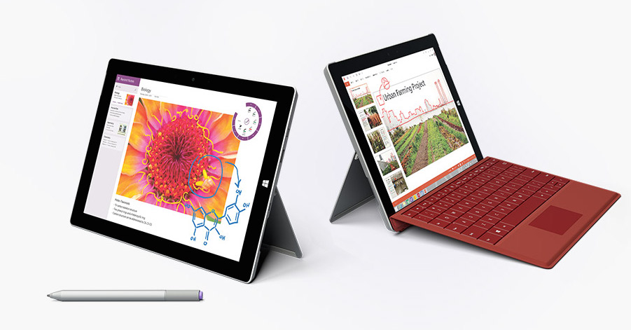 Microsoft เปิดตัว Surface 3 จอ 10.8 นิ้วรองรับ 4G พร้อม Windows 8.1 ตัวเต็มในราคา 16,200 บาท