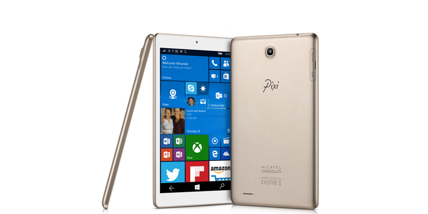 ALCATEL เปิดตัว PIXI 3 แท็บเล็ตจอ 8 นิ้วรัน Windows 10 Mobile ราคาประหยัด รองรับ 4G โทรได้