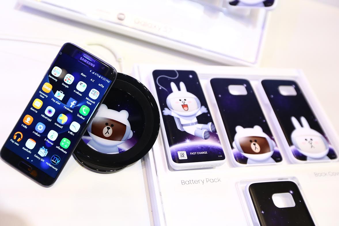 Samsung เปิดตัวอุปกรณ์เสริมคอลเลคชั่น Samsung x LINE Friends สำหรับ Galaxy S7 และ S7 edge