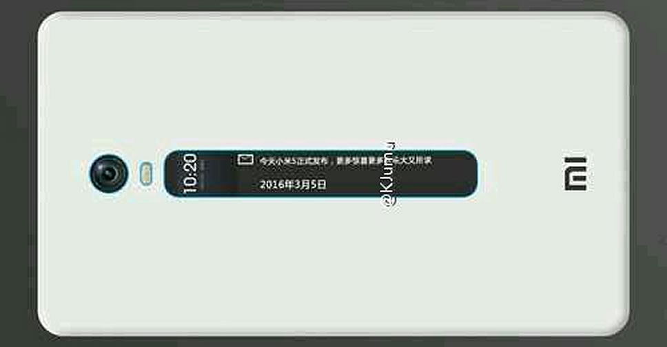 ภาพหลุดสมาร์ทโฟน Xiaomi Mi 5c และอีกรุ่นมาพร้อมจอแสดงผล E-ink ที่แผงหลัง