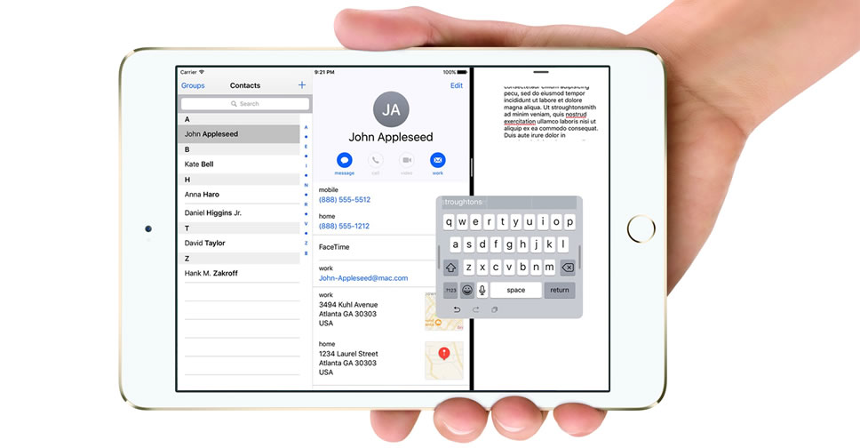 เผยฟีเจอร์ลับซ่อนอยู่ใน iOS 10.3 มาพร้อมคีย์บอร์ดลอยได้บนหน้าจอ iPad ใช้งานได้มือเดียว