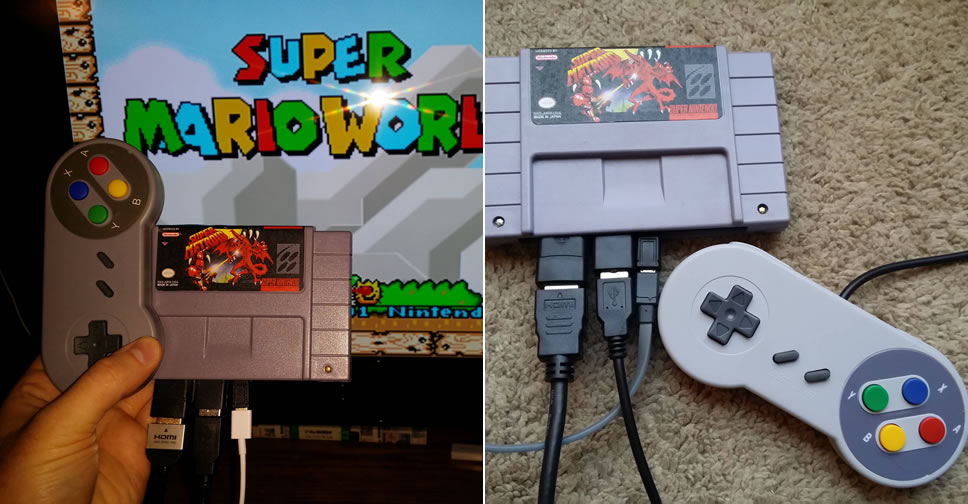 นักดัดแปลงสร้าง Super NES Classic Edition ด้วยตัวเอง จากตลับเกม SNES และ Raspberry Pi Zero
