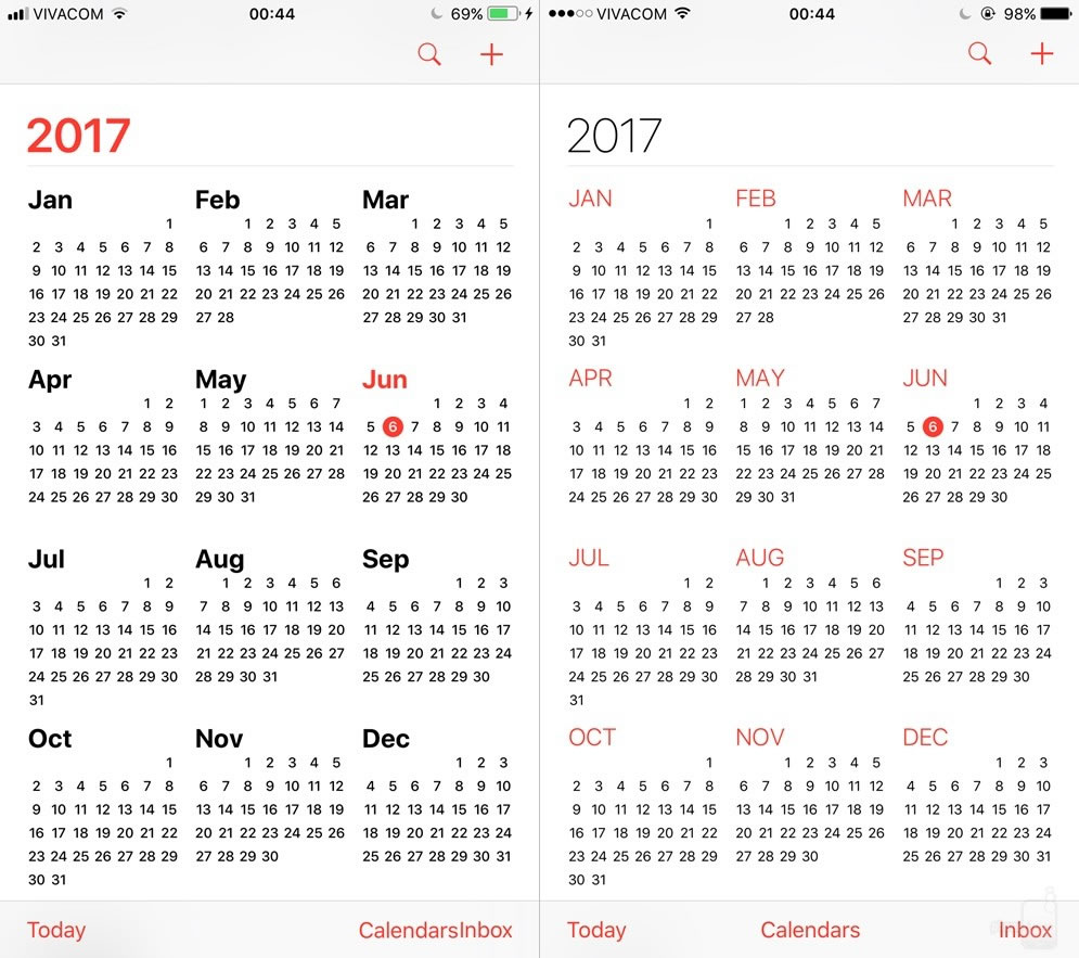 ios11-vs-ios10-Calendar