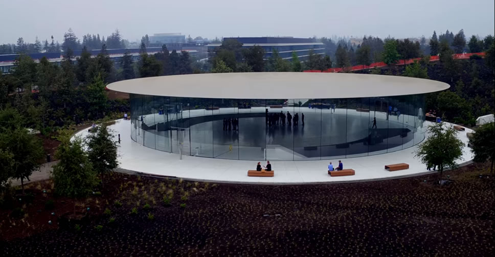 ชมภาพล่าสุดของ Steve Jobs Theater สถานที่จัดงานเปิดตัว iPhone 8 ในวันที่ 12 กันยายนนี้
