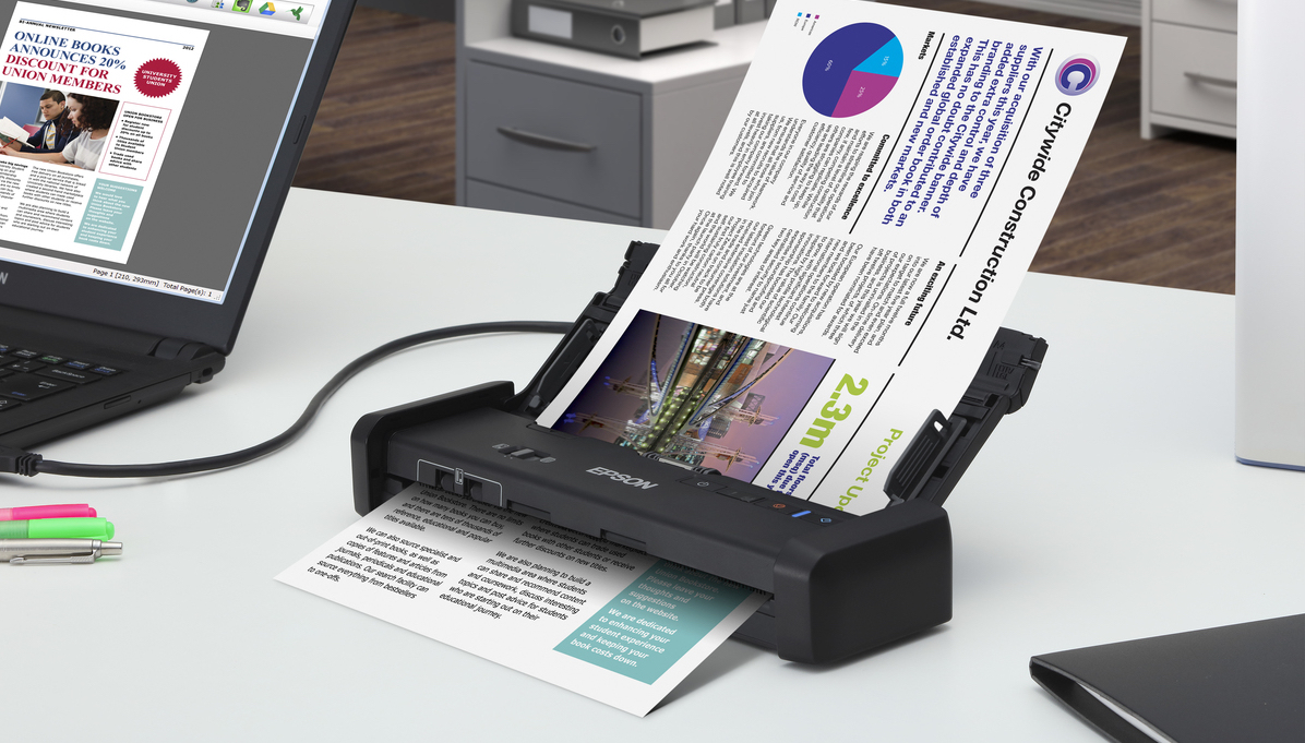 Epson เปิดตัวสแกนเนอร์แบบพกพกรุ่นใหม่ล่าสุด สแกนเร็วที่สุด รองรับการเชื่อมต่อไร้สาย