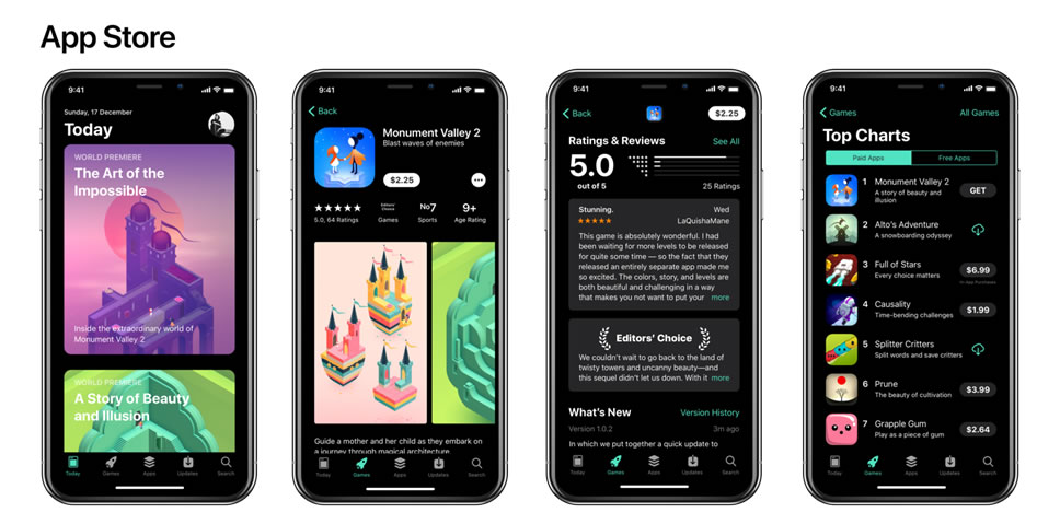 iphone-x-ios-11-dark-mode-app-store