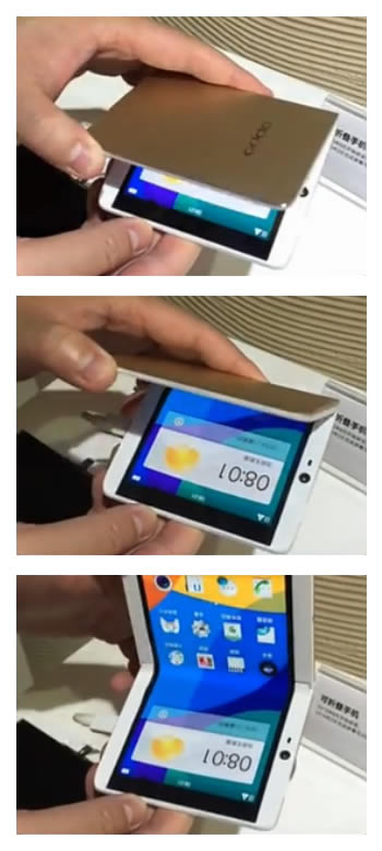 OPPO จดสิทธิบัตร สมาร์ทโฟนพับได้ โดยใช้จอแสดงผลแผ่นเดียว