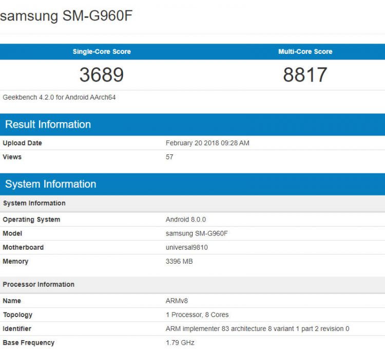 Samsung Galaxy S9+ เวอร์ชั่น Exynos ทำคะแนนสูงกว่า Galaxy S9 แม้ใช้ชิปรุ่นเดียวกัน
