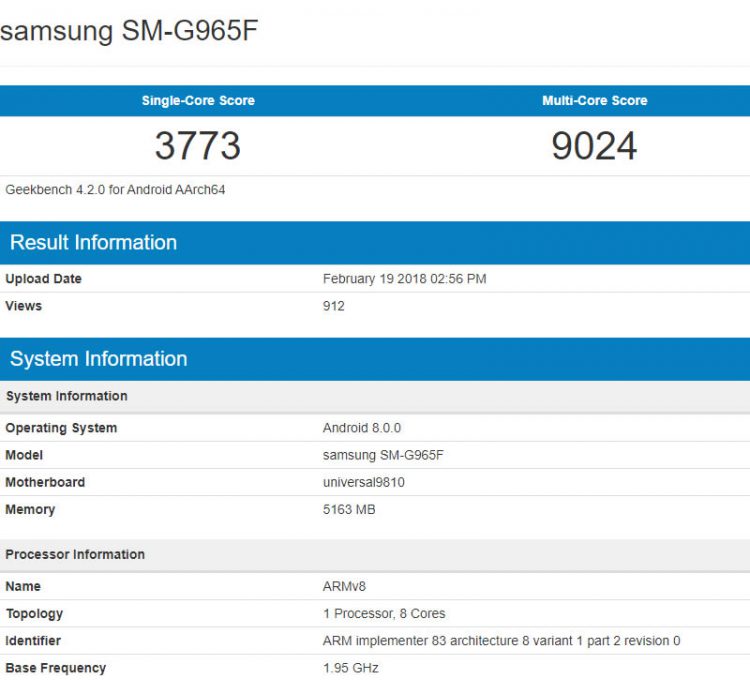 Samsung Galaxy S9+ เวอร์ชั่น Exynos ทำคะแนนสูงกว่า Galaxy S9 แม้ใช้ชิปรุ่นเดียวกัน
