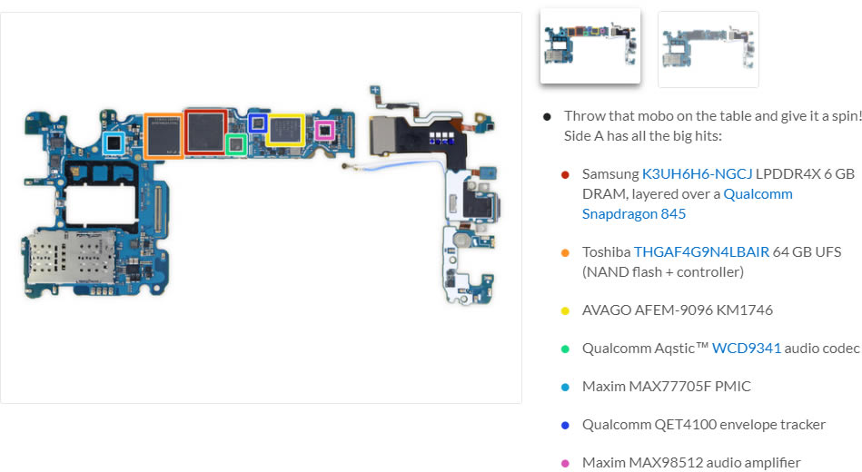 Samsung Galaxy S9 Plus Teardwon