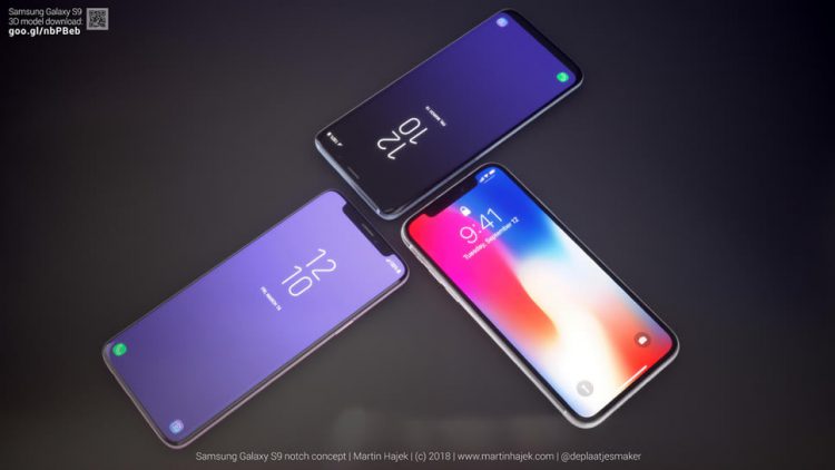 ชมคอนเซ็ปต์ Samsung Galaxy S9 ที่ดีไซน์จอแสดงผลแบบ iPhone X