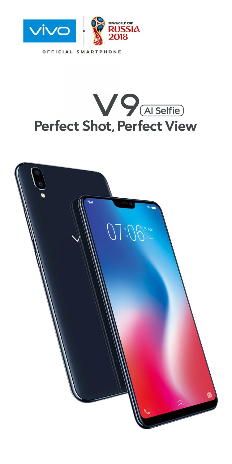 VIVO V9 เปิดตัวในไทยทางการ มาพร้อมจอ FullView Display กล้องหน้า 24 MP สุดล้ำด้วย AI ราคา 10,900 บาท ดึงแบมแบม GOT7 เป็นพรีเซ็นเตอร์