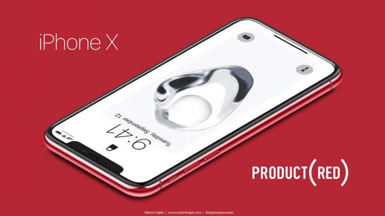 ชมคอนเซ็ปต์ iPhone X PRODUCT(RED) สร้างตามข่าวลือว่า Apple จะผลิตออกมา
