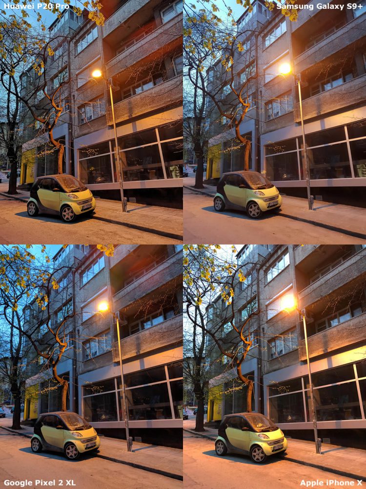 เปรียบเทียบกล้อง Huawei P20 Pro vs Pixel 2 XL vs Galaxy S9+ vs iPhone X หาผู้นำด้านการถ่ายภาพในที่แสงน้อย