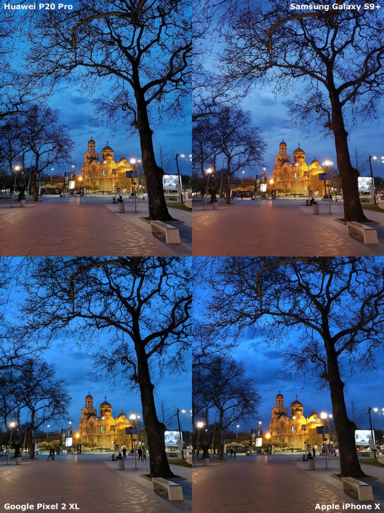 เปรียบเทียบกล้อง Huawei P20 Pro vs Pixel 2 XL vs Galaxy S9+ vs iPhone X หาผู้นำด้านการถ่ายภาพในที่แสงน้อย