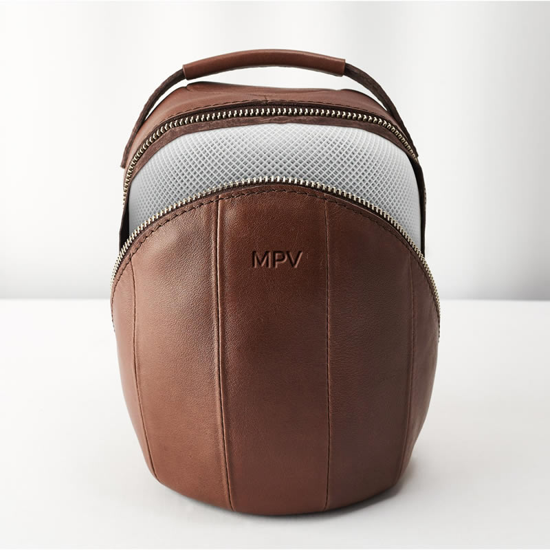 HomePod Travel Case designed by Capra Leather