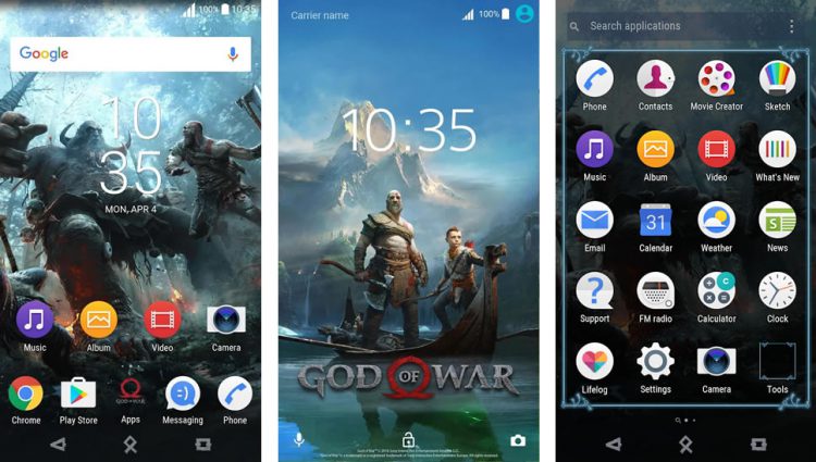 Sony แจกธีม God of War และ The Sims ให้สมาร์ทโฟน Xperia ดาวน์โหลดฟรี!!