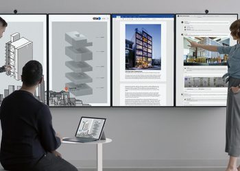 Microsoft เปิดตัว Surface Hub 2 ขอบจอบางลงกว่าเดิม เริ่มวางจำหน่ายปี 2019