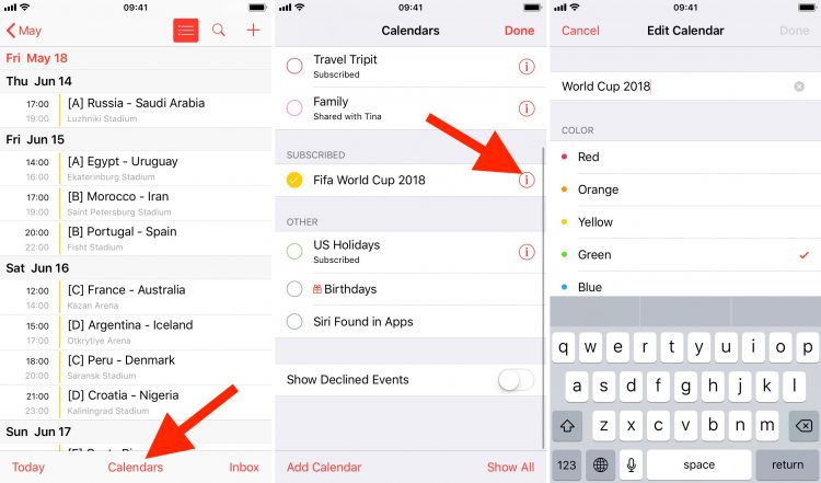 วิธีเพิ่มตารางการแข่งขันฟุตบอลโลก World Cup 2018 ลงในปฏิทิน สำหรับอุปกรณ์ Mac และ iOS