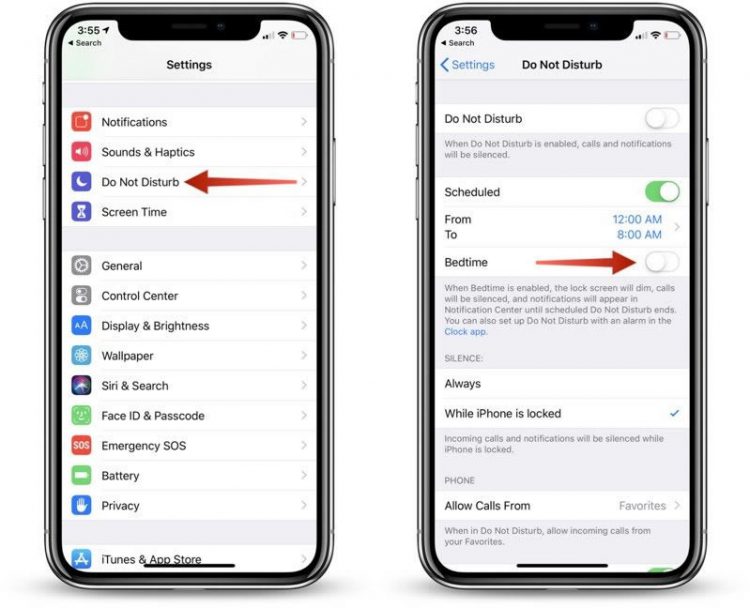 วิธีเปิดใช้งานฟีเจอร์ห้ามรบกวน หรือ Do Not Disturb ในโหมด Bedtime สำหรับ iOS 12