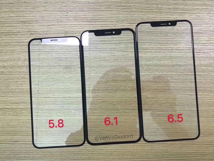 ภาพหลุดแผงกระจก iPhone ทั้ง 3 รุ่นใหม่ ดีไซน์เดียวกัน แต่รุ่น 6.1 นิ้ว ขอบจอหนากว่า