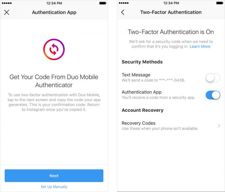 Instagram เตรียมนำระบบตรวจสอบสิทธิ์แบบ Two-Factor Authentication มาใช้งานแล้ว สามารถยืนยันตัวตนโดยไม่ใช้เบอร์โทร
