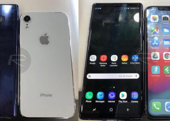 เปรียบเทียบขนาด iPhone Xs Max กับ iPhone Xr vs Samsung Galaxy Note 9