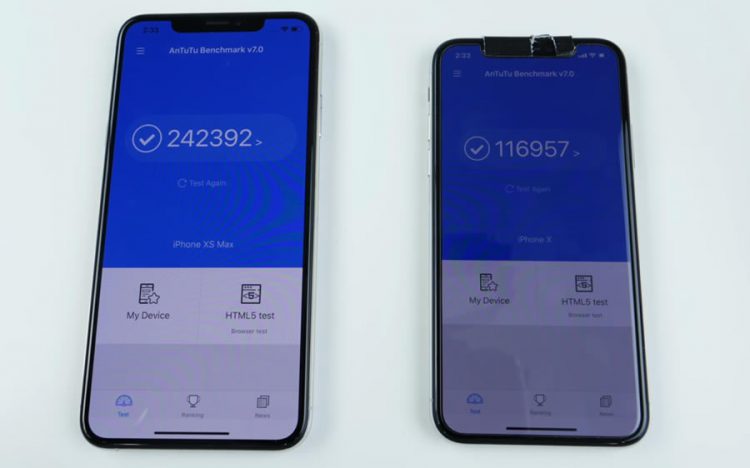เปรียบเทียบความเร็ว iPhone XS Max vs iPhone X พร้อมทดสอบ Face ID และวัดผลด้วยแอพ Benchmark