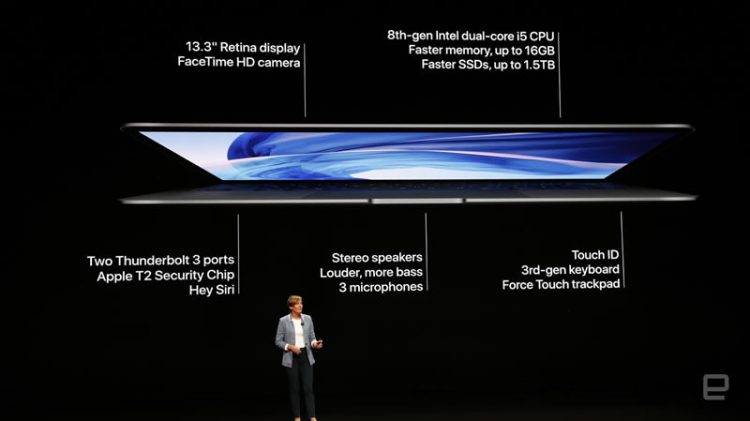 Apple เปิดตัว MacBook Air ราคาเริ่มต้นราว 39,900 บาท ใช้ชิป 8th-gen Intel Core i5 แรมสูงสุด 16GB